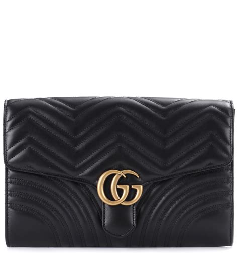 gucci gg marmont 2.0 matelassé leather clutch